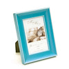 Maxxi Photo / Picture Frames in Bright Cyan on Solid Hardwood Fits 4 x 6 Inches Photo Print Size Quality Picture Frame from the Rainbow Collection Designed in Italy