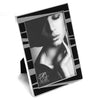 Picture Frame Encore  5 x 7 Silver with Black  Maxxi Photo